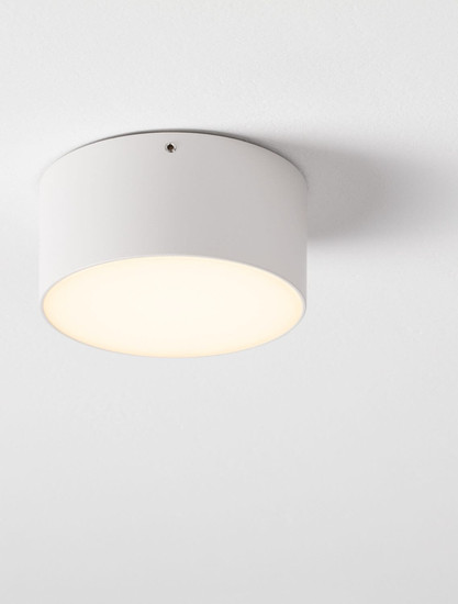 Nova Luce LED Außen-Deckenleuchte Judi 10W warmweiss 3000K IP65 salzwasserfest Weiß Aluminium Ø12cm 9030834