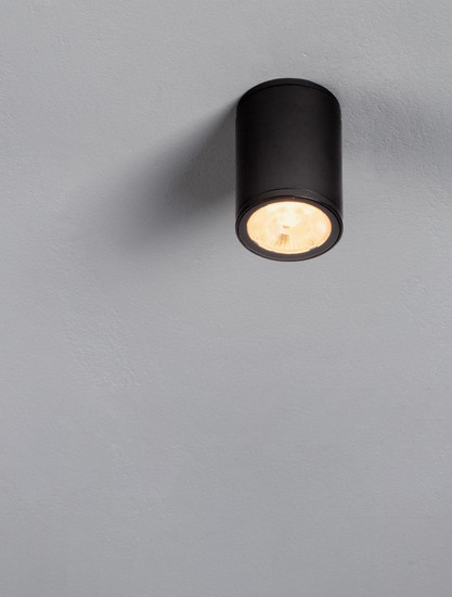 Nova Luce LED Außen-Deckenleuchte Lumina 9W warmweiss 3000K IP65 salzwasserfest Anthrazit Aluminium Ø8cm 9030844