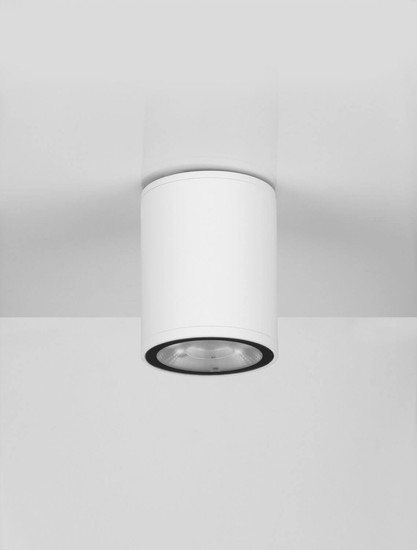Nova Luce LED Außen-Deckenleuchte Lumina 9W warmweiss 3000K IP65 salzwasserfest Weiß Aluminium Ø8cm 9030845