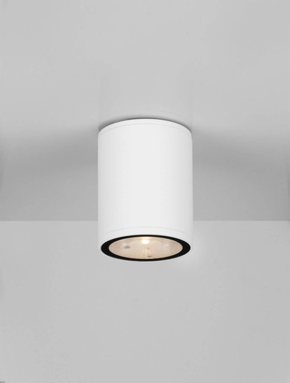 Nova Luce LED Außen-Deckenleuchte Lumina 9W warmweiss 3000K IP65 salzwasserfest Weiß Aluminium Ø8cm 9030845