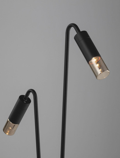 Nova Luce LED Wegeleuchte Aether 10W warmweiss 3000K IP65 salzwasserfest Anthrazit Glas Aluminium 80cm 9030849