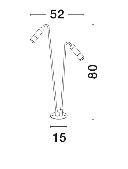 Nova Luce LED Wegeleuchte Aether 10W warmweiss 3000K IP65 salzwasserfest Anthrazit Glas Aluminium 80cm 9030849