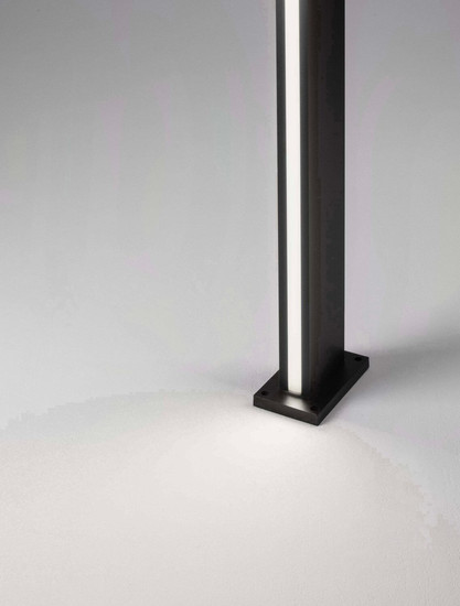 Nova Luce LED Wegeleuchte Sasso 22W warmweiss 3000K IP54 salzwasserfest Anthrazit Aluminium 120cm 9030855