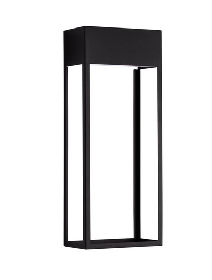 Nova Luce LED Außen-Wandleuchte Moby 20W warmweiss 3000K IP65 salzwasserfest Schwarz Aluminium Edelstahl 40x16cm 9030900