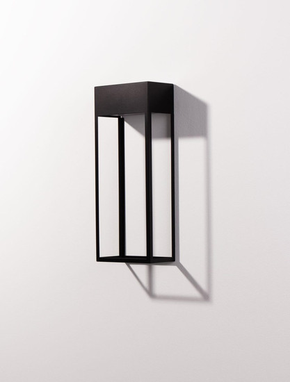 Nova Luce LED Außen-Wandleuchte Moby 20W warmweiss 3000K IP65 salzwasserfest Schwarz Aluminium Edelstahl 40x16cm 9030900
