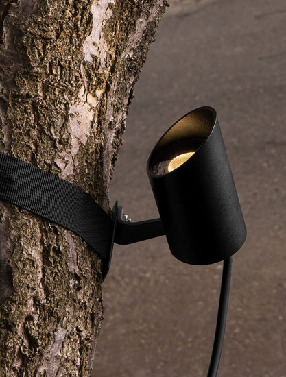 Nova Luce LED Akzentleuchte Tree 8W warmweiss 3000K IP65 salzwasserfest Schwarz Aluminium Ø5cm 9030921
