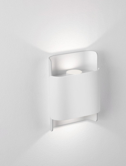 Nova Luce LED Außen-Wandleuchte Nocta 10W warmweiss 3000K IP54 salzwasserfest Weiß Aluminium 18x13cm 9030923