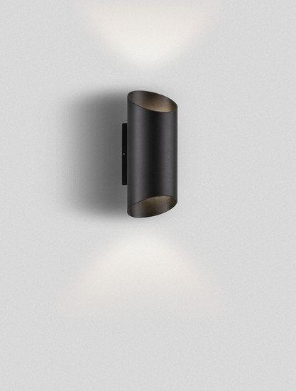Nova Luce LED Außen-Wandleuchte Nocta 9W warmweiss 3000K IP54 salzwasserfest Anthrazit Aluminium 24x10cm 9030930