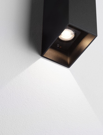 Nova Luce LED Außen-Wandleuchte Orion 4W warmweiss 3000K IP54 salzwasserfest Anthrazit Aluminium 16x8cm 9030934