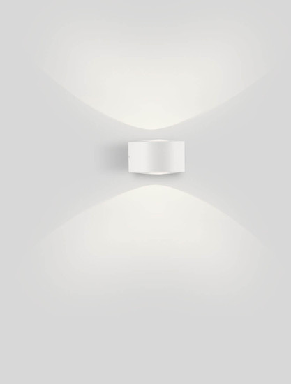 Nova Luce LED Außen-Wandleuchte Opera 11W warmweiss 3000K IP54 salzwasserfest Weiß Aluminium 11x10cm 9030939