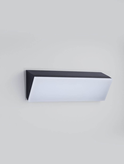 Nova Luce LED Außen-Wandleuchte Keen 41W warmweiss 3000K IP65 salzwasserfest Anthrazit Aluminium 60x18cm 9030946
