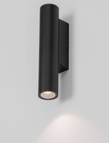 Nova Luce LED Außen-Wandleuchte Torrin 3W warmweiss 3000K IP65 salzwasserfest Anthrazit Aluminium Ø4,5cm 9050718