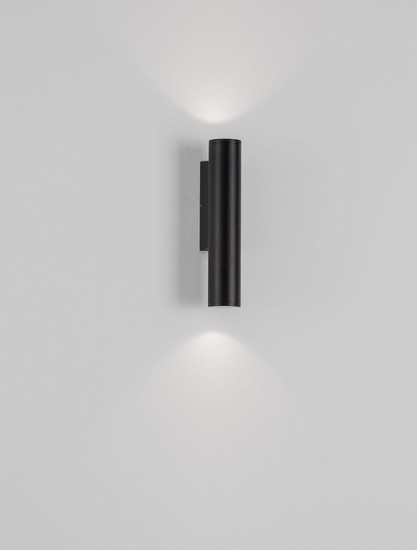 Nova Luce LED Außen-Wandleuchte Torrin 6W warmweiss 3000K IP65 salzwasserfest Anthrazit Aluminium Ø4,5cm 9050724
