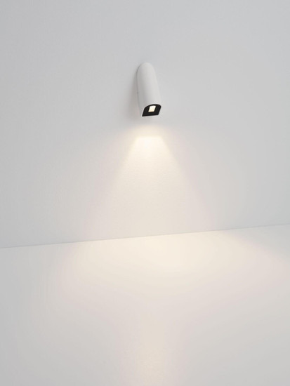 Nova Luce LED Außen-Wandleuchte Soren 3W warmweiss 3000K IP65 Weiß Aluminium 10x6cm 9050727