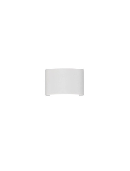 Nova Luce LED Außen-Wandleuchte Duomo 5W warmweiss 3000K IP54 Weiß Aluminium 12x8cm 9050730