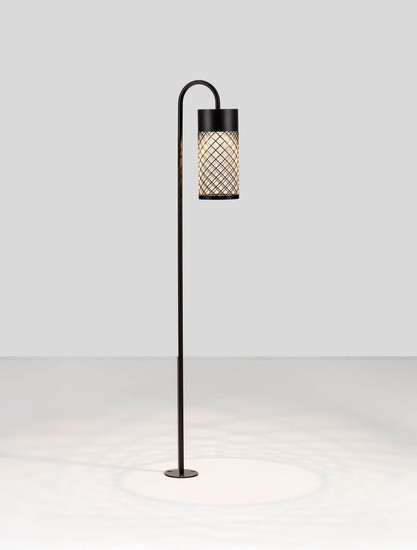 Nova Luce LED Wegeleuchte Motley 9W warmweiss 3000K IP65 salzwasserfest Schwarz Aluminium 100cm 9060230