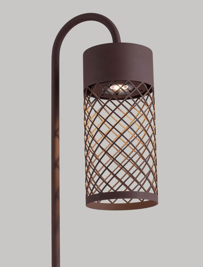 Nova Luce LED Wegeleuchte Motley 9W warmweiss 3000K IP65 salzwasserfest Cortenstahl Aluminium 100cm 9060231