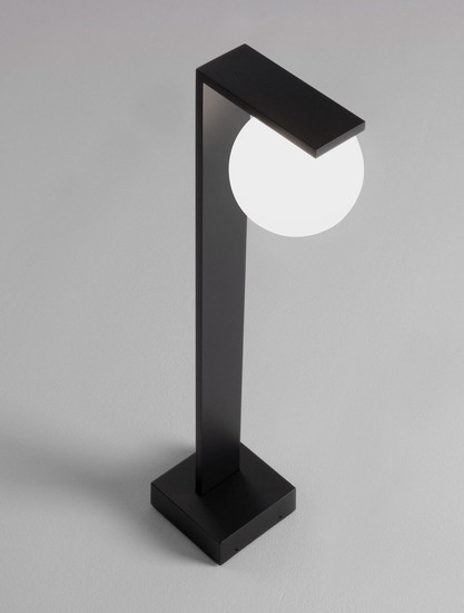 Nova Luce LED Wegeleuchte Oracle 8W warmweiss 3000K IP65 salzwasserfest Schwarz Glas Aluminium 60cm 9060246