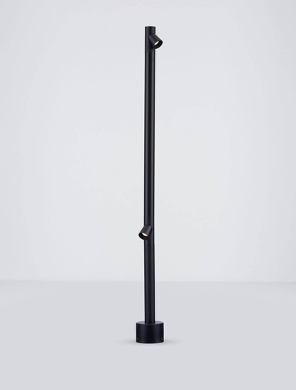 Nova Luce LED Wegeleuchte Lord drehbar 8W warmweiss 3000K IP65 salzwasserfest Schwarz Aluminium 90cm 9060248