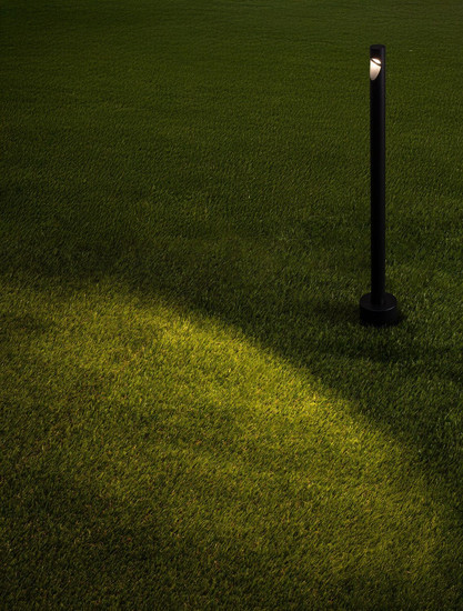 Nova Luce LED Wegeleuchte Luxor drehbar 4W warmweiss 3000K IP65 salzwasserfest Schwarz Aluminium 60cm 9060249