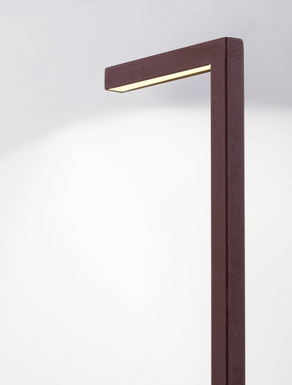 Nova Luce LED Wegeleuchte Pipe 4W warmweiss 3000K IP65 salzwasserfest Cortenstahl Aluminium 95cm 9060262