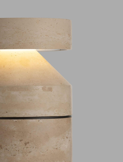 Nova Luce LED Sockelleuchte Balma 21W 981lm warmweiss 3000K IP65 salzwasserfest Marmor 54cm 9080141