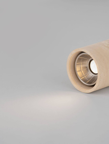 Nova Luce LED Außen-Deckenleuchte Balma 10W warmweiss 3000K IP65 salzwasserfest Marmor Ø10cm 9080143