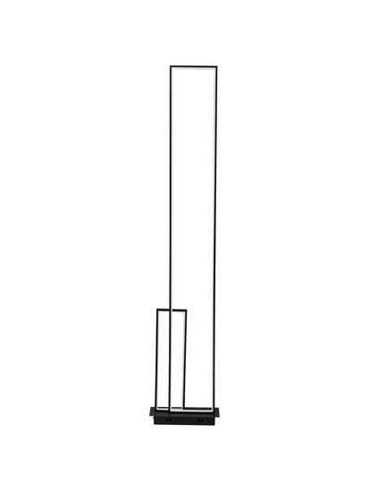 Nova Luce LED Stehleuchte Alis dimmbar 45W warmweiss 3200K Schwarz Stahl Aluminium 152,5cm 9081824
