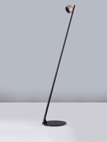 Nova Luce LED Stehleuchte Lusa schwenkbar dimmbar 6W warmweiss 3000K Gold Schwarz Champagner Aluminium 147cm 9088124