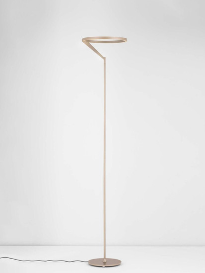 Nova Luce LED Stehleuchte Tilia dimmbar 26W warmweiss 3000K Champagnergold Aluminium 168cm 9088142