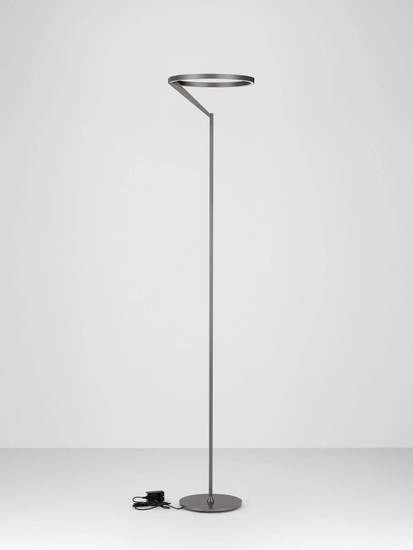 Nova Luce LED Stehleuchte Tilia dimmbar 26W warmweiss 3000K Nickel matt Aluminium 168cm 9088143