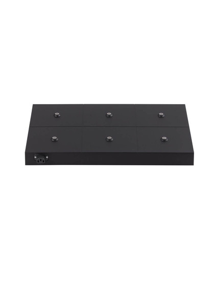 Nova Luce Ladestation für 6 Akku-Leuchten Puk IP67 Schwarz 46x33cm 9136405