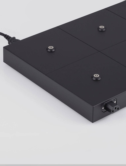Nova Luce Ladestation für 6 Akku-Leuchten Puk IP67 Schwarz 46x33cm 9136405