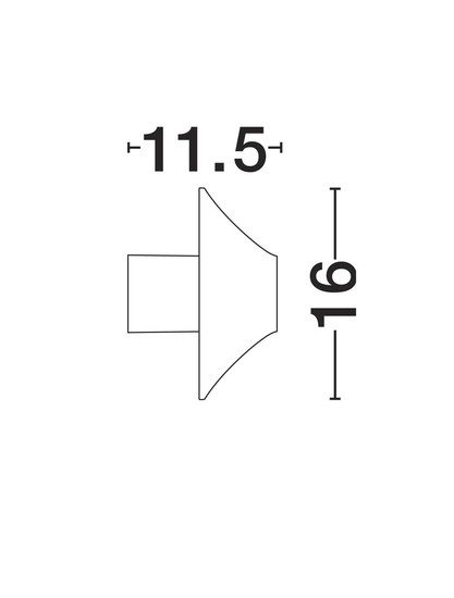 Nova Luce LED Außen-Wandleuchte Alux 11W warmweiss 3000K IP54 salzwasserfest Weiß Aluminium Ø16cm 9136407