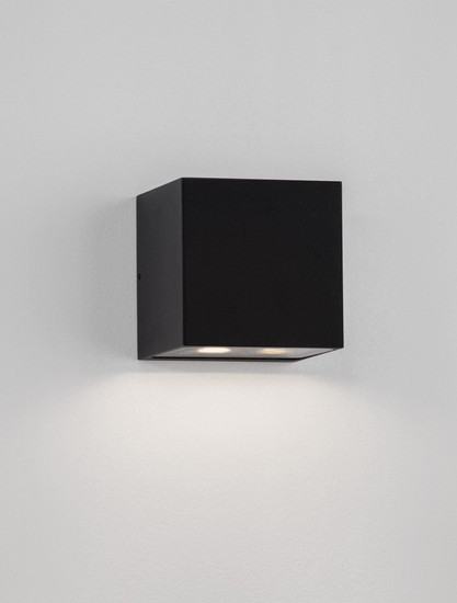 Nova Luce LED Außen-Wandleuchte Rob 11W warmweiss 3000K IP54 salzwasserfest Schwarz Aluminium 12x12cm 9136409