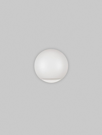 Nova Luce LED Außen-Wandleuchte Passo 3W warmweiss 3000K IP65 salzwasserfest Weiß Aluminium Ø12cm 9136411