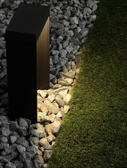 Nova Luce LED Sockelleuchte Alley 8W warmweiss 3000K IP65 salzwasserfest Anthrazit Aluminium 30cm 9136422