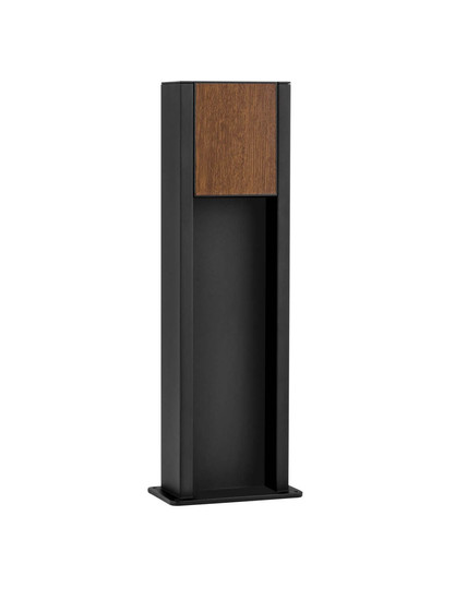 Nova Luce LED Außen-Wandleuchte Kioo 11W warmweiss 3000K IP65 salzwasserfest Schwarz Aluminium Holz 50x14cm 9136428