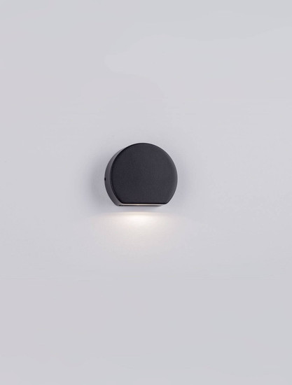 Nova Luce LED Außen-Wandleuchte Sango 4W warmweiss 3000K IP54 salzwasserfest Dunkelgrau Aluminium 10x8,5cm 9136435