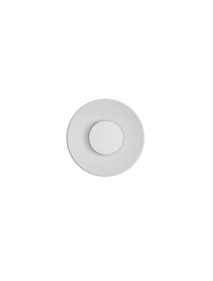 Nova Luce LED Außen-Wandleuchte Cico 12W warmweiss 3000K IP65 salzwasserfest Weiß Aluminium Ø24cm 9136447