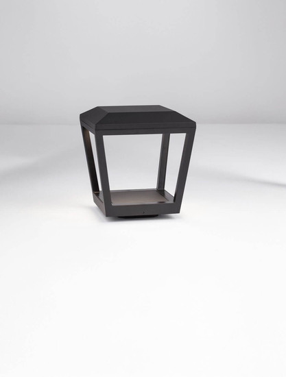 Nova Luce LED Sockelleuchte Opu 24W warmweiss 3000K IP65 salzwasserfest Anthrazit Aluminium 26cm 9136448