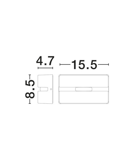 Nova Luce LED Fassadenleuchte Dio 4W warmweiss 3000K IP65 Schwarz Aluminium 15,5x8,5cm 9136450