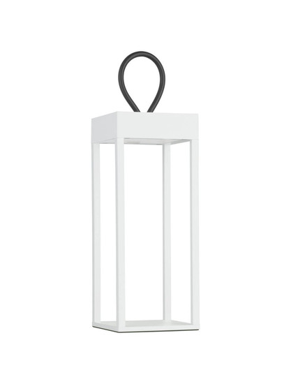 Nova Luce LED Akku-Stehleuchte Lucia dimmbar 4W warmweiss 3000K USB IP54 salzwasserfest Weiß Aluminium 30cm 9176103