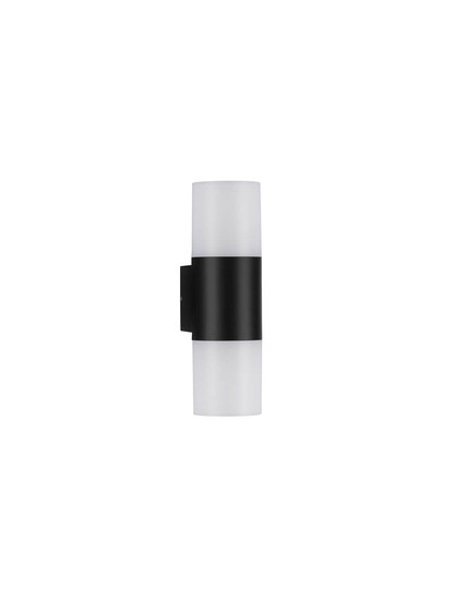 Nova Luce LED Außen-Wandleuchte Paul 10W warmweiss 3000K IP65 salzwasserfest Schwarz Aluminium Ø8,5cm 9176106