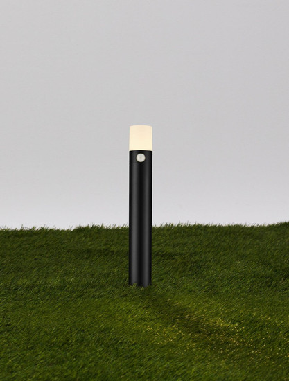 Nova Luce LED Wegeleuchte Paul 10W warmweiss 3000K Bewegungsmelder IP65 salzwasserfest Schwarz Aluminium 60cm 9176108