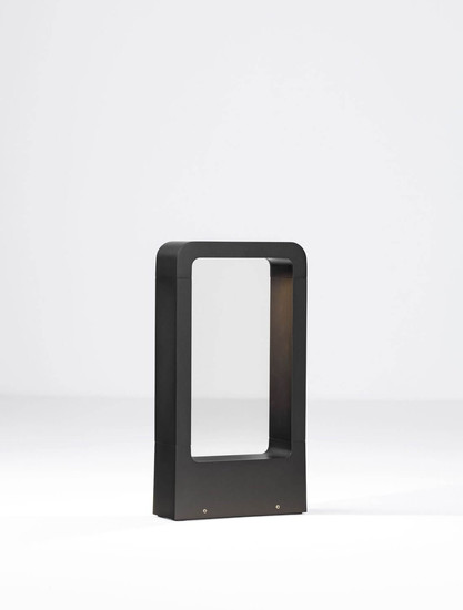 Nova Luce LED Sockelleuchte Minimal 7W warmweiss 3000K IP65 salzwasserfest Schwarz Aluminium 30cm 9176111