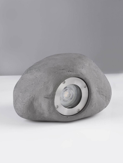 Nova Luce LED Akzentleuchte Petra 3W warmweiss 3000K IP65 salzwasserfest Grau Beton 20x14cm 9186183