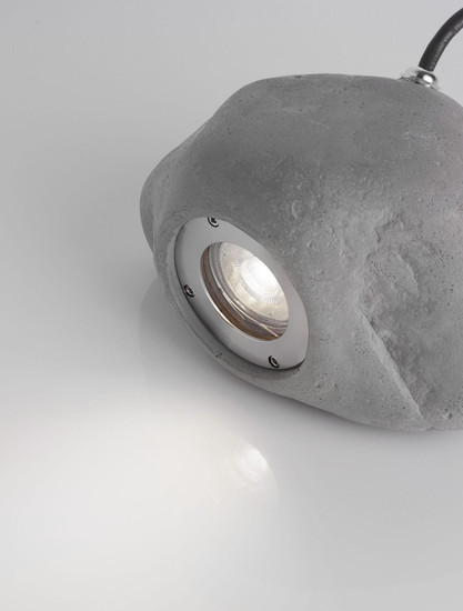 Nova Luce LED Akzentleuchte Petra 3W warmweiss 3000K IP65 salzwasserfest Grau Beton 20x14cm 9186183