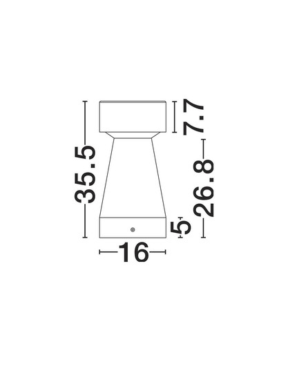 Nova Luce LED Sockelleuchte Lua 12W warmweiss 3000K IP65 salzwasserfest Schwarz Beton 35,5cm 9186185
