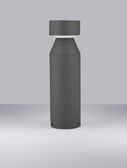 Nova Luce LED Wegeleuchte Lua 12W warmweiss 3000K IP65 salzwasserfest Schwarz Beton 55,5cm 9186186